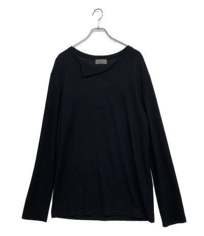 YOHJI YAMAMOTO POUR HOMME ニット ウールエアー天竺丸首ラウンドネックニット 19AW HV-T04-172 メンズ SIZE 3 ヨウジヤマモトプールオム