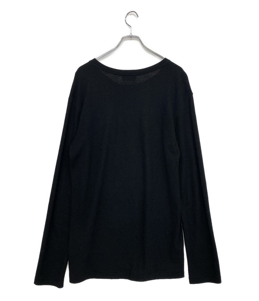 YOHJI YAMAMOTO POUR HOMME ニット ウールエアー天竺丸首ラウンドネックニット 19AW HV-T04-172 メンズ SIZE 3 ヨウジヤマモトプールオム