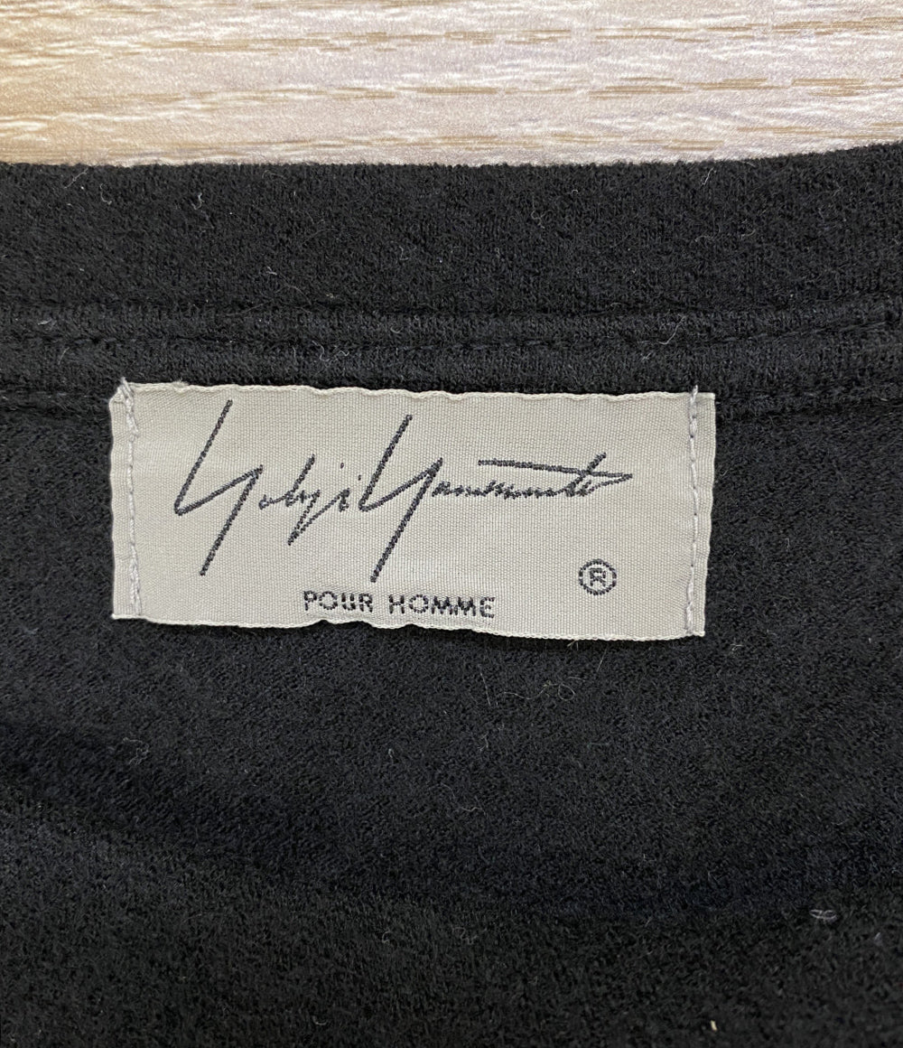YOHJI YAMAMOTO POUR HOMME ニット ウールエアー天竺丸首ラウンドネックニット 19AW HV-T04-172 メンズ SIZE 3 ヨウジヤマモトプールオム