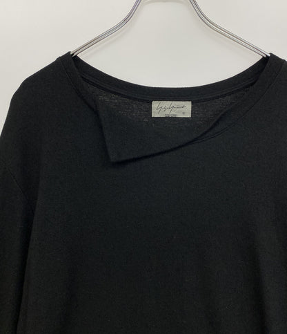 YOHJI YAMAMOTO POUR HOMME ニット ウールエアー天竺丸首ラウンドネックニット 19AW HV-T04-172 メンズ SIZE 3 ヨウジヤマモトプールオム