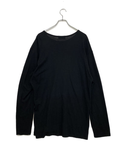 YOHJI YAMAMOTO POUR HOMME ニット ウールロングスリーブトップ 18AW HC-T28-177 メンズ SIZE 3 ヨウジヤマモトプールオム
