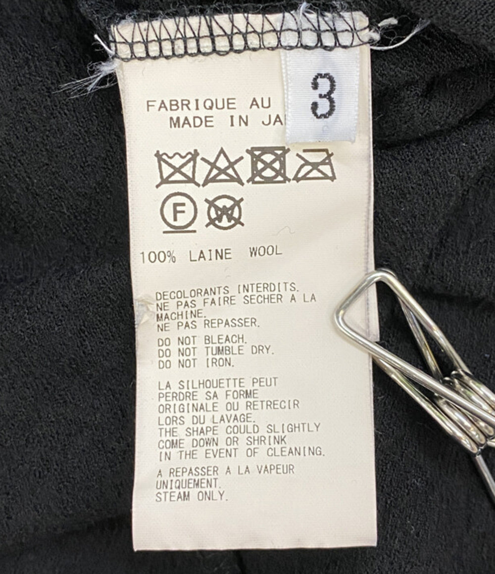 YOHJI YAMAMOTO POUR HOMME ニット ウールロングスリーブトップ 18AW HC-T28-177 メンズ SIZE 3 ヨウジヤマモトプールオム