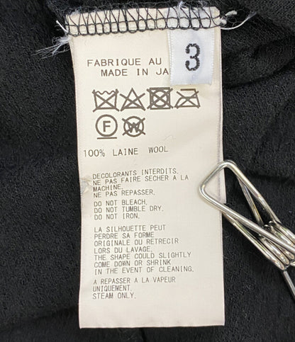 YOHJI YAMAMOTO POUR HOMME ニット ウールロングスリーブトップ 18AW HC-T28-177 メンズ SIZE 3 ヨウジヤマモトプールオム