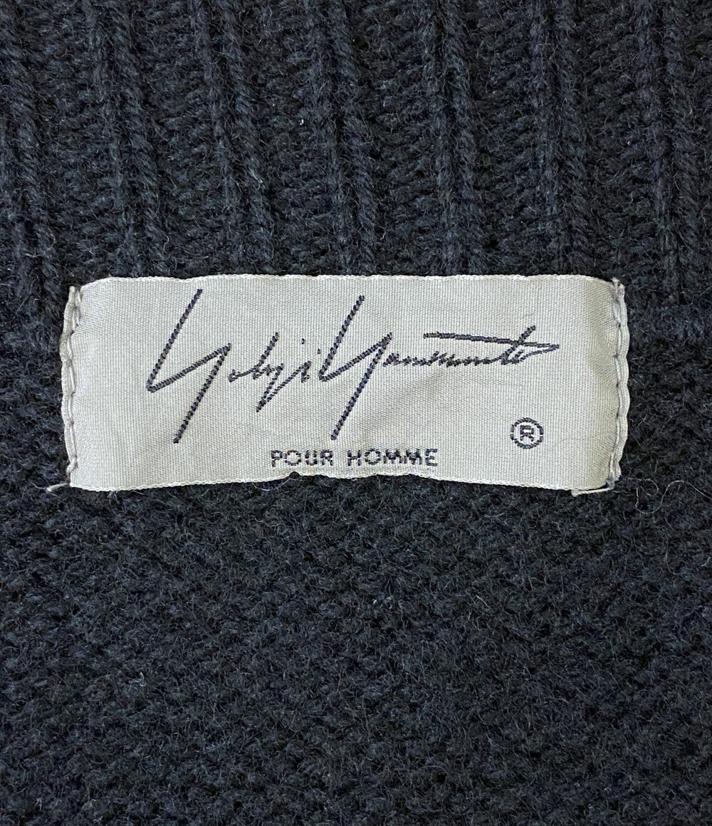 YOHJI YAMAMOTO POUR HOMME 女柄Vネックロングカーディガン 18AW HV-K73-884 メンズ SIZE 3 ヨウジヤマモトプールオム