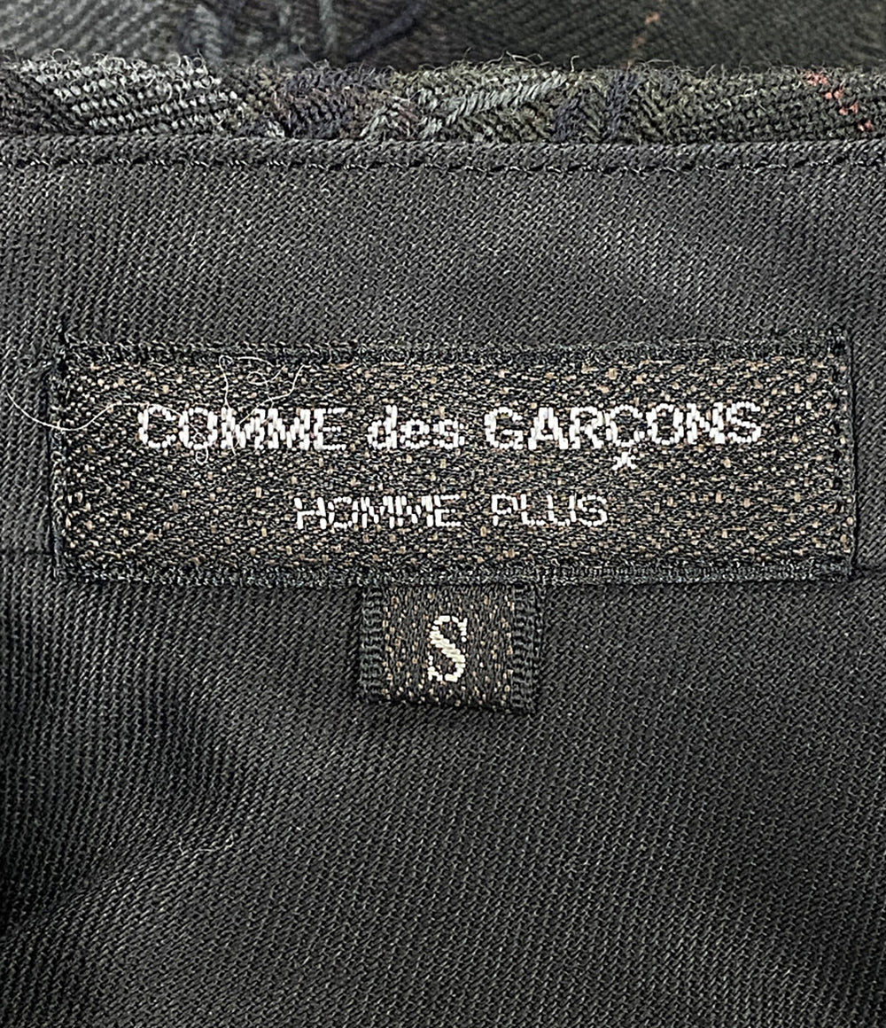 美品 COMME des GARCONS HOMME PLUS バイアスタックチェックパンツ PP-04001S メンズ SIZE S コムデギャルソンオムプリュス