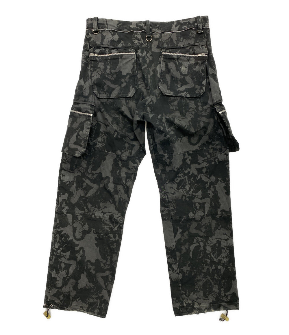 UNDERCOVER アーカイブ SCAB期 迷彩 グラフィック転写 カーゴパンツ 03SS U308 メンズ SIZE L アンダーカバー