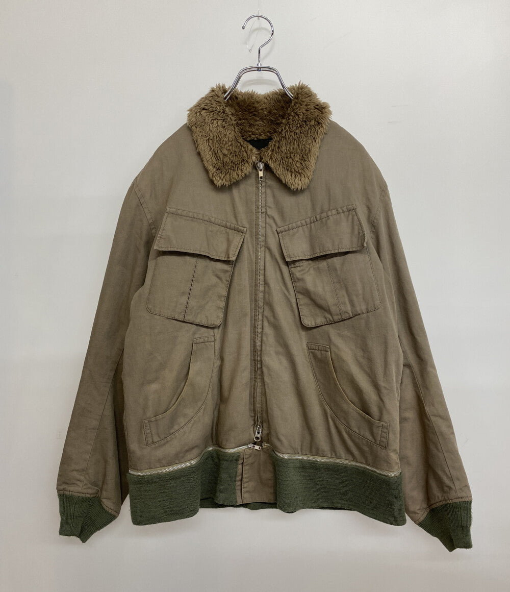 UNDERCOVER アーカイブ ジャケット But Beautiful期 内ファージップジャケット カーキ 04AW B255-B17 メンズ SIZE M アンダーカバー