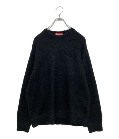 美品 Supreme モヘアニット 胸ロゴ メンズ SIZE M シュプリーム