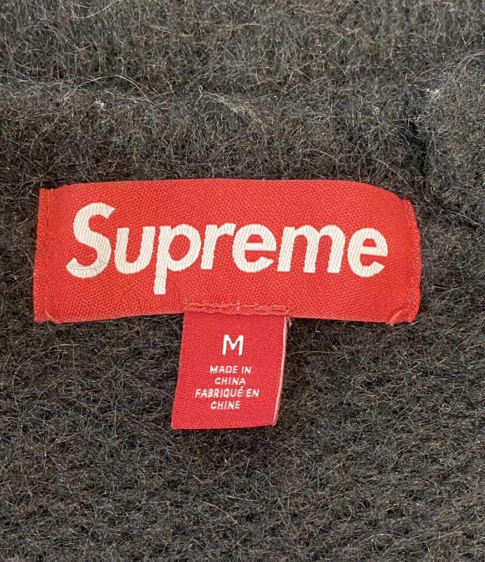 美品 Supreme モヘアニット 胸ロゴ メンズ SIZE M シュプリーム