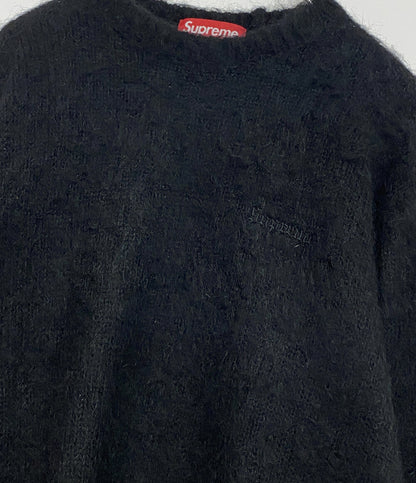 美品 Supreme モヘアニット 胸ロゴ メンズ SIZE M シュプリーム