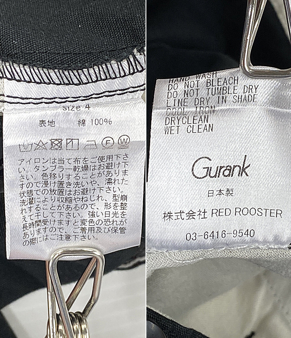 GURANK グランク パンツ オックスフォードワークトラウザー ブラック メンズ SIZE 4