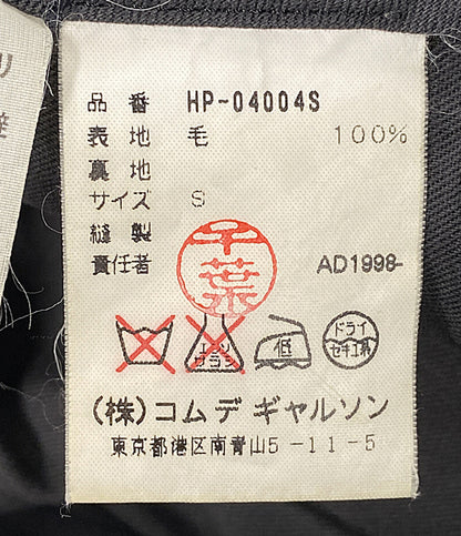 COMME des GARCONS HOMME パンツ AD1998 ウールギャバ ダークグレー HP-04004S メンズ SIZE S コムデギャルソンオム