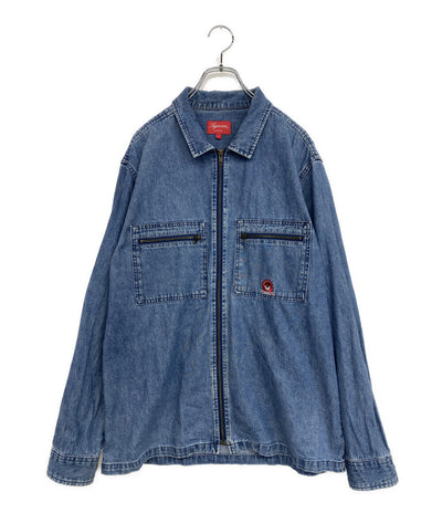 Supreme デニムジャケット 18AW Vampire Denim Zip Up Shirt メンズ SIZE L シュプリーム