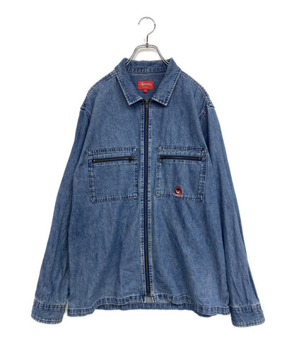 Supreme デニムジャケット 18AW Vampire Denim Zip Up Shirt メンズ SIZE L シュプリーム