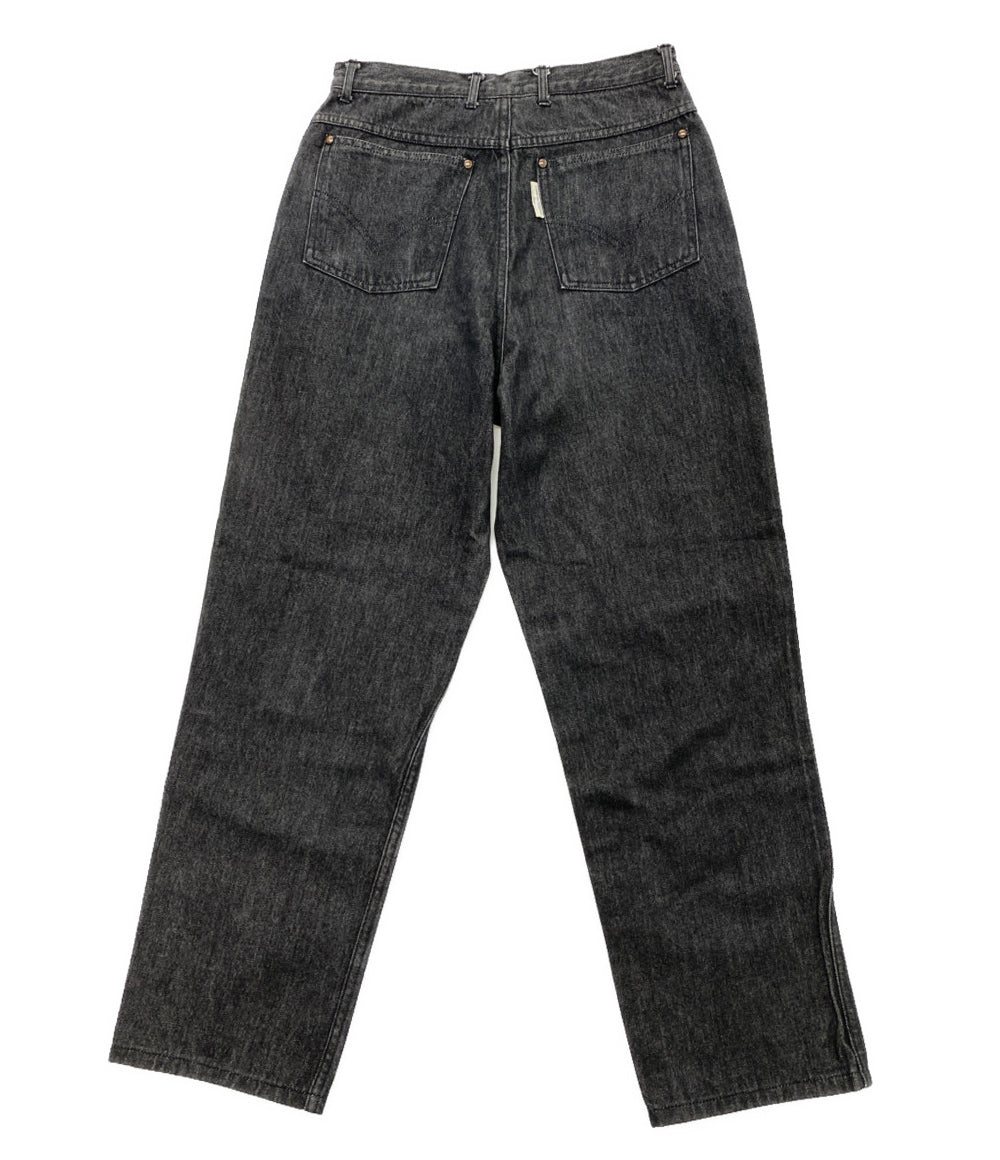 COMME des GARCONS HOMME デニムパンツ 80s ロゴタブデニム ブラック HP-01902S メンズ SIZE S コムデギャルソンオム