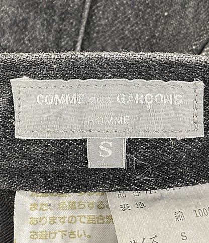COMME des GARCONS HOMME デニムパンツ 80s ロゴタブデニム ブラック HP-01902S メンズ SIZE S コムデギャルソンオム