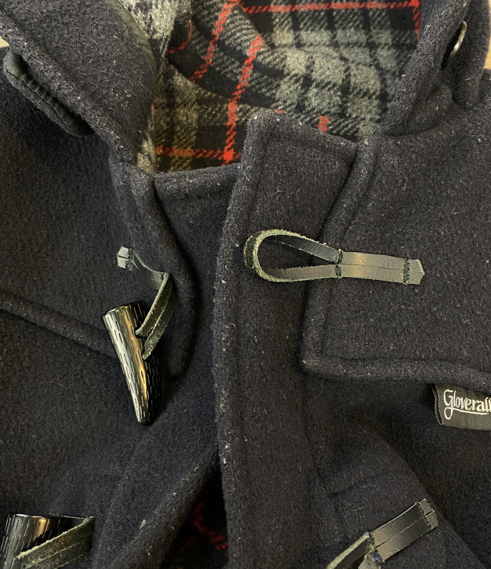 JUNYA WATANABE MAN ダッフルコート Gloverall レザースリーブ 切替 メルトン 08AW WB-C004 メンズ SIZE SS ジュンヤワタナベマン