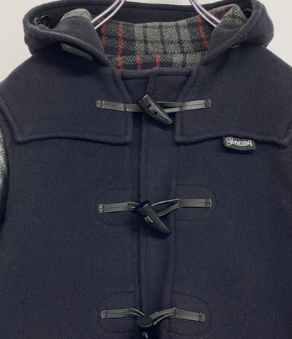 JUNYA WATANABE MAN ダッフルコート Gloverall レザースリーブ 切替 メルトン 08AW WB-C004 メンズ SIZE SS ジュンヤワタナベマン