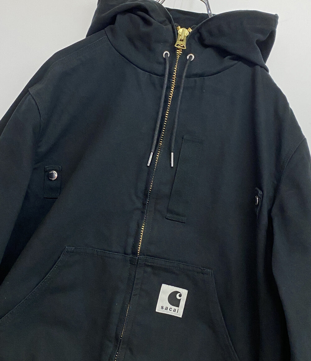 sacai ブルゾン Carhartt Washed Duck Hooded Blouson BLK 25-03859M メンズ SIZE 1 サカイ