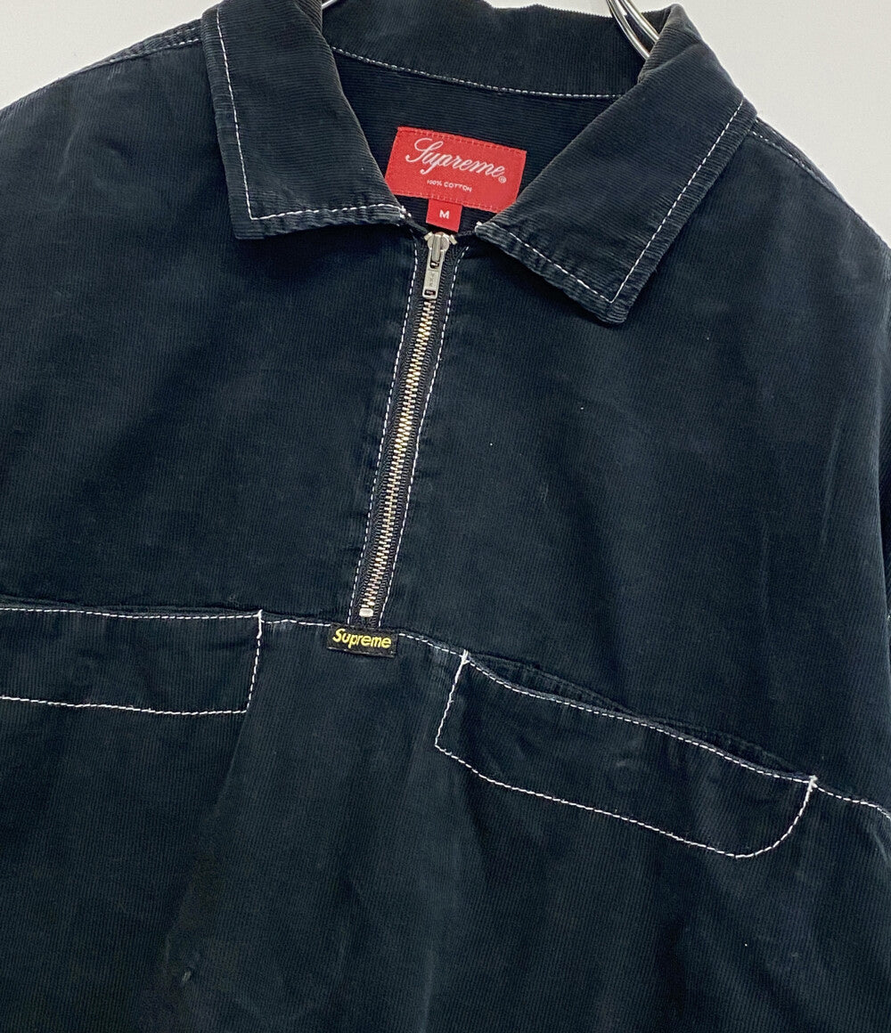 Supreme トップス コーデュロイ ハーフジップ 18SS メンズ SIZE M シュプリーム
