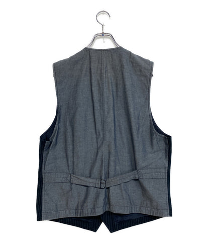 RRL RALPH LAUREN ベスト ピンストライプ ヘリンボーン メンズ SIZE L ダブルアールエル