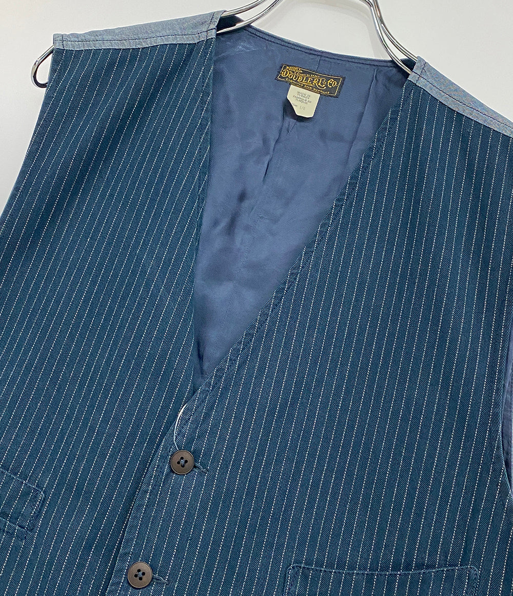 RRL RALPH LAUREN ベスト ピンストライプ ヘリンボーン メンズ SIZE L ダブルアールエル