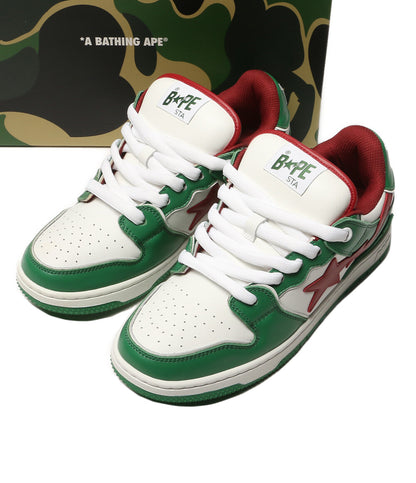美品 A BATHING APE スニーカー BAPE SK8 STA BOLD #1 GREEN メンズ SIZE 27cm アベイシングエイプ