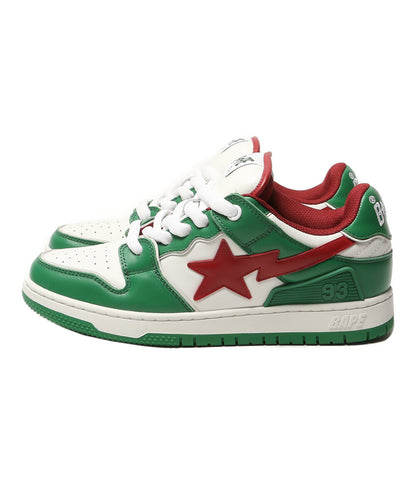 美品 A BATHING APE スニーカー BAPE SK8 STA BOLD #1 GREEN メンズ SIZE 27cm アベイシングエイプ