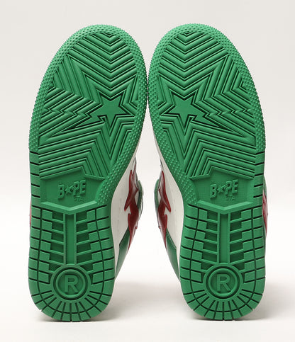 美品 A BATHING APE スニーカー BAPE SK8 STA BOLD #1 GREEN メンズ SIZE 27cm アベイシングエイプ