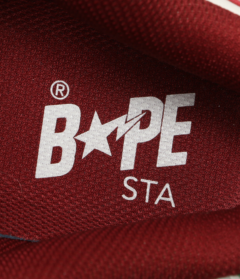 美品 A BATHING APE スニーカー BAPE SK8 STA BOLD #1 GREEN メンズ SIZE 27cm アベイシングエイプ