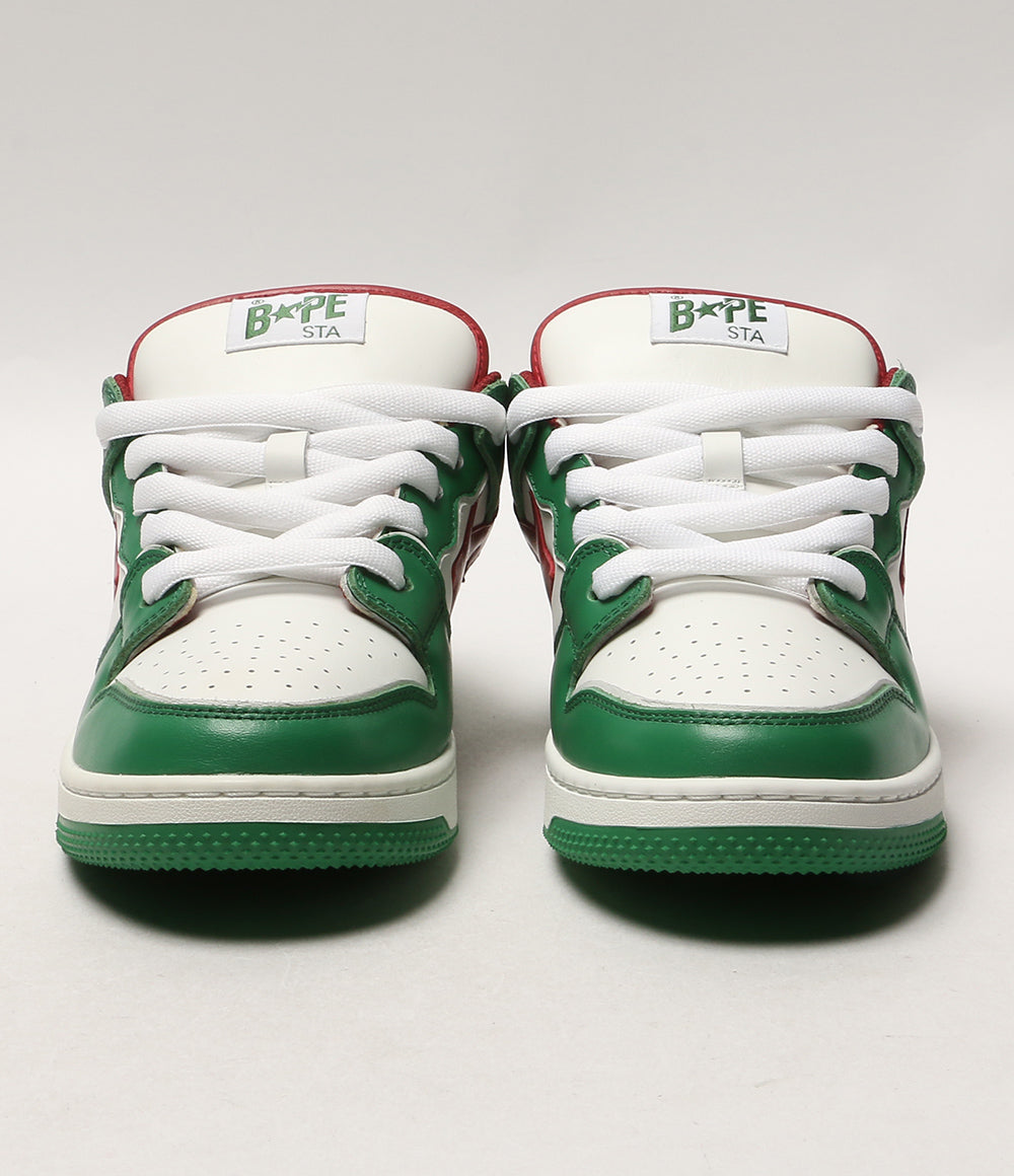 美品 A BATHING APE スニーカー BAPE SK8 STA BOLD #1 GREEN メンズ SIZE 27cm アベイシングエイプ