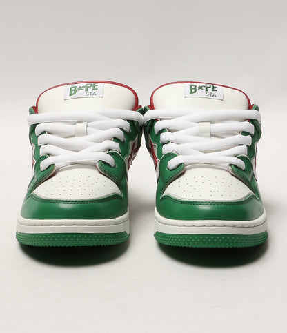 美品 A BATHING APE スニーカー BAPE SK8 STA BOLD #1 GREEN メンズ SIZE 27cm アベイシングエイプ