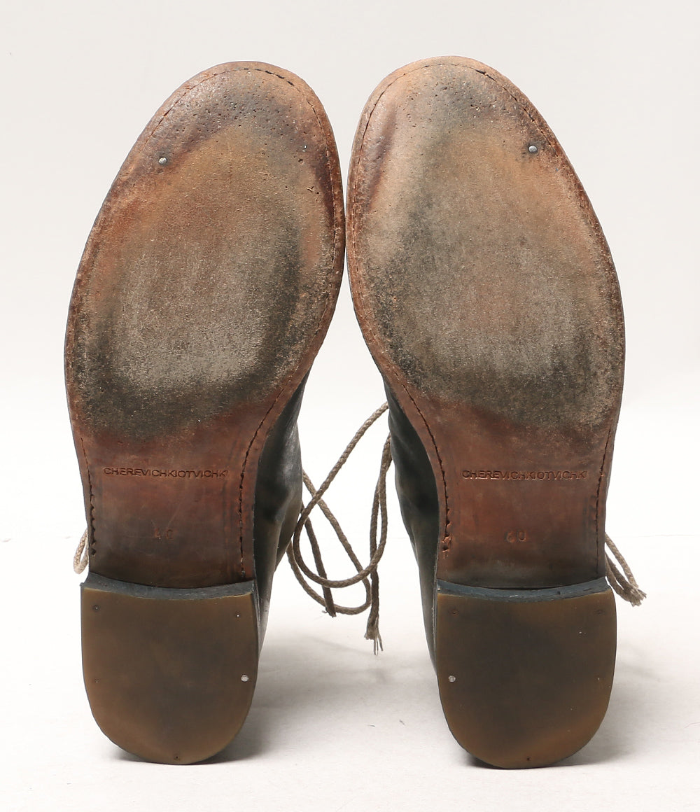 cherevichkiotvichki チェレヴィチキオヴィチキ レースアップレザーブーツ メンズ SIZE 40