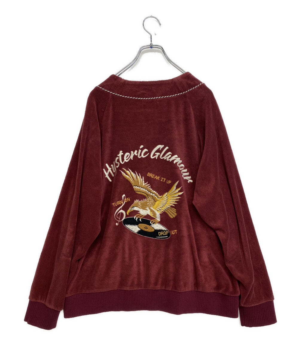 HYSTERIC GLAMOUR BREAK IT UP 刺繍 カーディガン 25SS メンズ SIZE XL ヒステリックグラマー