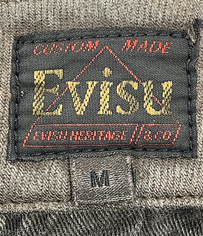 EVISU デニムパンツ ウォッシュ大黒刺繍ワイドレッグカーゴジーンズ メンズ SIZE M エヴィス