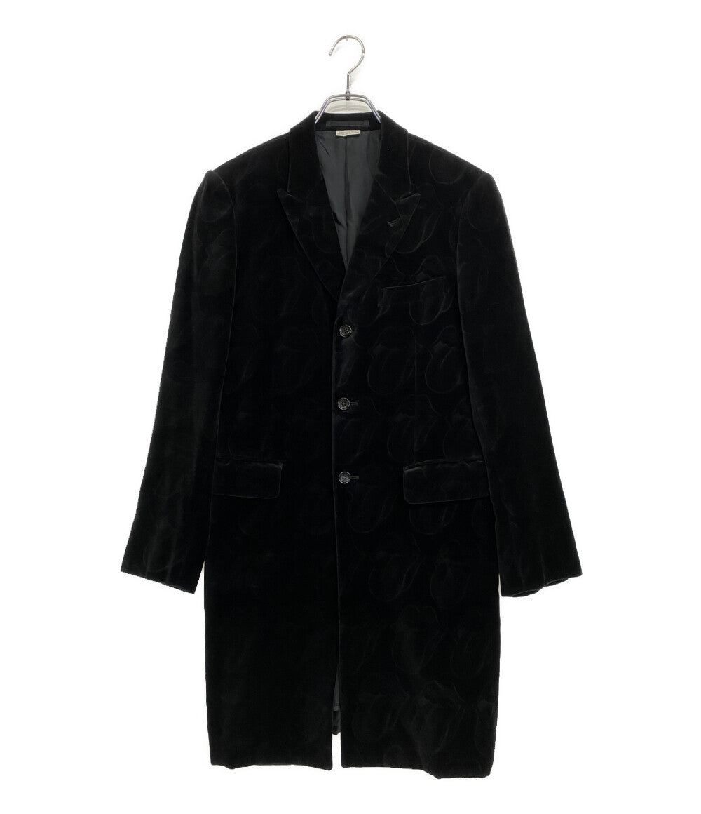 COMME des GARCONS HOMME PLUS アーカイブ ベルベットチェスターコート Rolling Stones 06SS PQ-J023 メンズ SIZE S コムデギャルソンオムプリュス