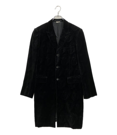 COMME des GARCONS HOMME PLUS アーカイブ ベルベットチェスターコート Rolling Stones 06SS PQ-J023 メンズ SIZE S コムデギャルソンオムプリュス