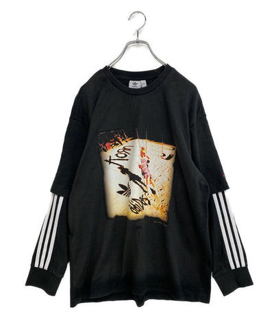 adidas×Korn コーン 長袖Ｔシャツ Long Sleeve T-shirt JG1338 メンズ SIZE ASIA D アディダス