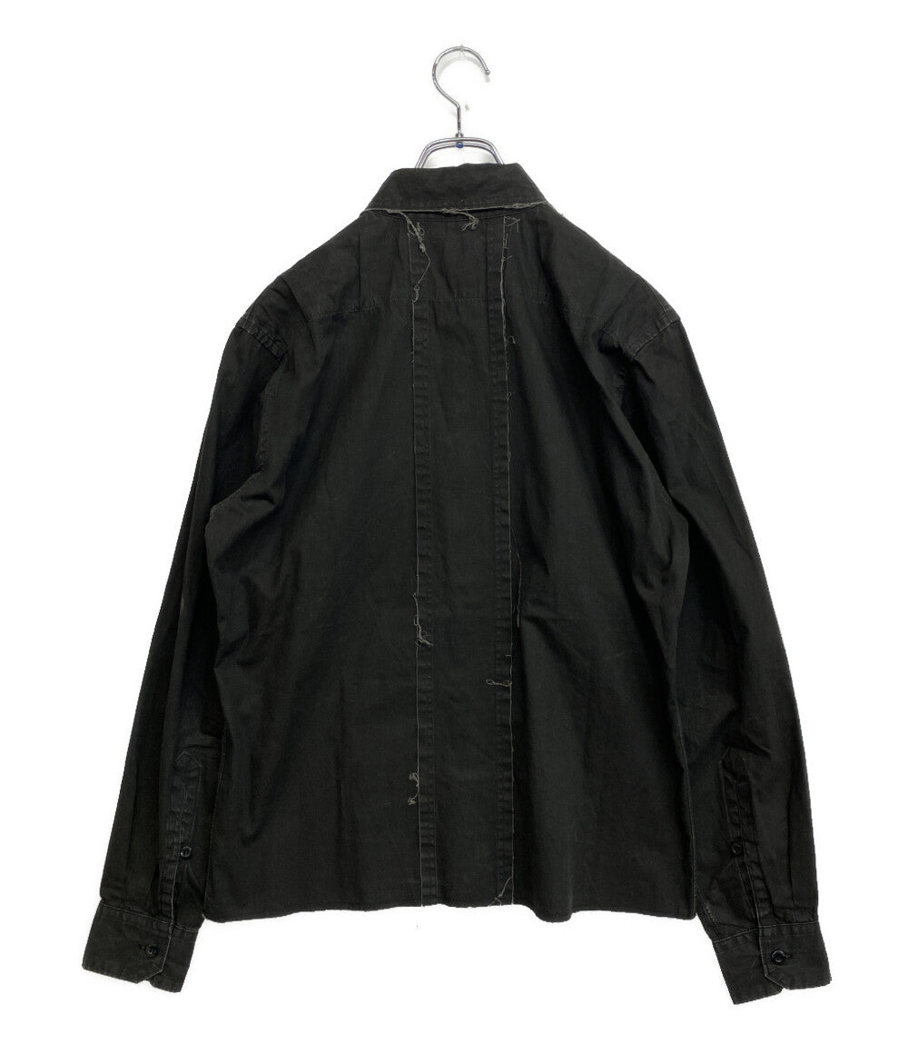 Y's for men アーカイブ 長袖シャツ カットワークデザインミリタリーシャツ 00S メンズ SIZE 3 ワイズ フォー メン