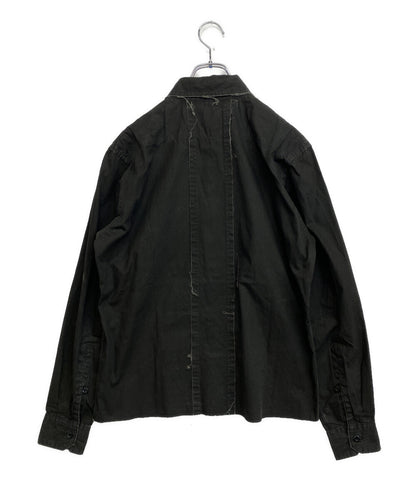 Y's for men アーカイブ 長袖シャツ カットワークデザインミリタリーシャツ 00S メンズ SIZE 3 ワイズ フォー メン