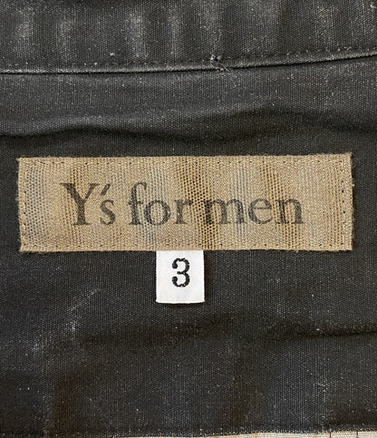 Y's for men アーカイブ 長袖シャツ カットワークデザインミリタリーシャツ 00S メンズ SIZE 3 ワイズ フォー メン
