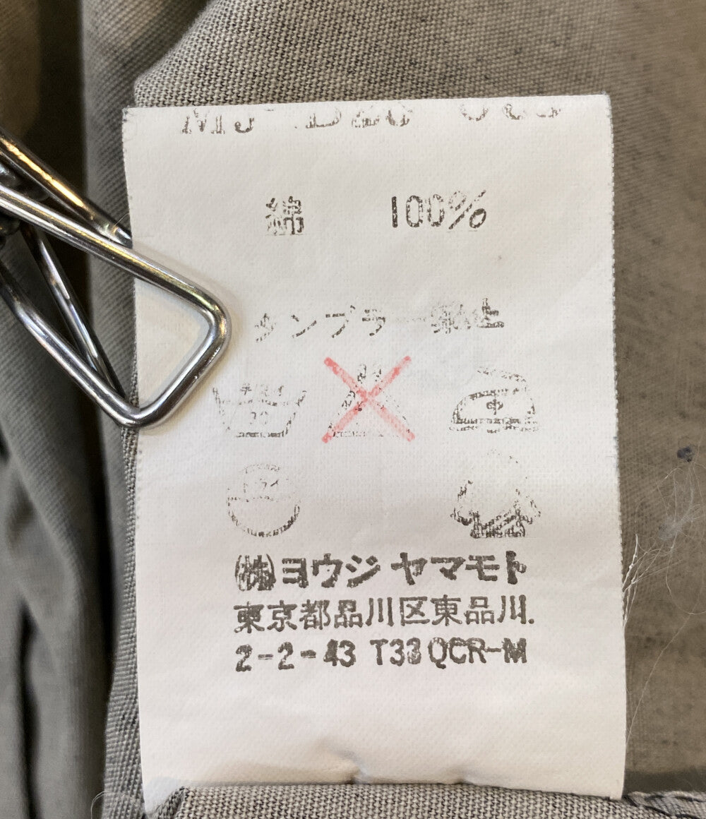 Y's for men アーカイブ 長袖シャツ カットワークデザインミリタリーシャツ 00S メンズ SIZE 3 ワイズ フォー メン