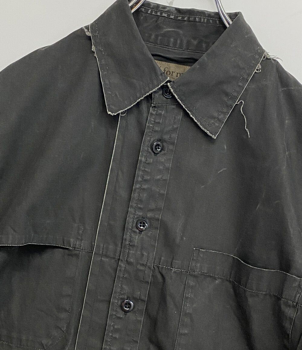 Y's for men アーカイブ 長袖シャツ カットワークデザインミリタリーシャツ 00S メンズ SIZE 3 ワイズ フォー メン