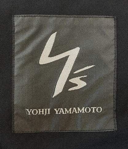 Y's for men アーカイブ 裏地チェックシワギャバロングジャケット 00S MZ-J03-100 メンズ SIZE 5 ワイズ フォー メン