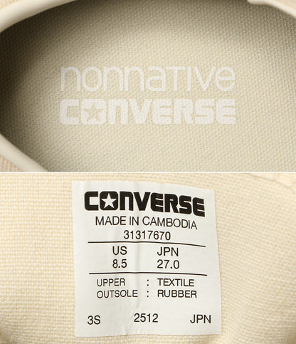 CONVERSE×nonnative ノンネイティブ スニーカー メンズ SIZE 27cm コンバース