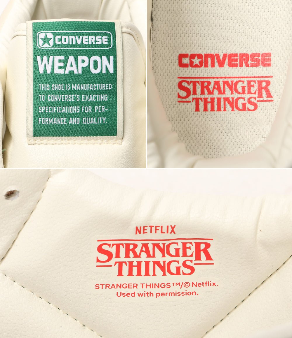 美品 CONVERSE スニーカー WEAPON HI STRANGER THINGS 5 メンズ SIZE 28cm コンバース