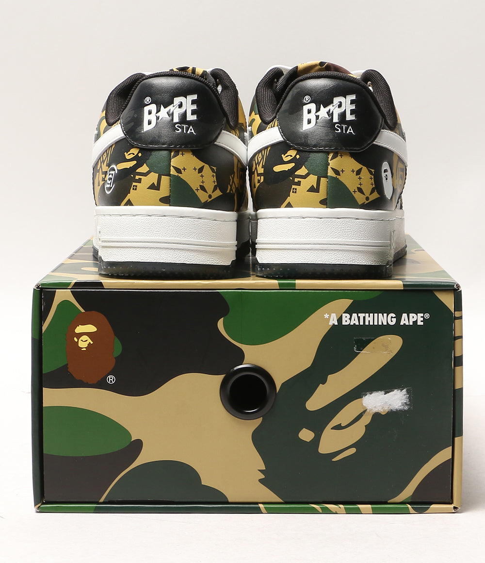 美品 A BATHING APE×CLOT クロット スニーカー BAPESTA メンズ SIZE 27cm アベイシングエイプ