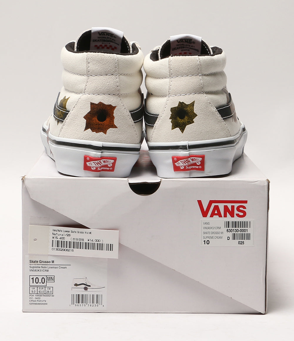 Supreme×VANS ヴァンズ スニーカー スケートグロッソ ミッド メンズ