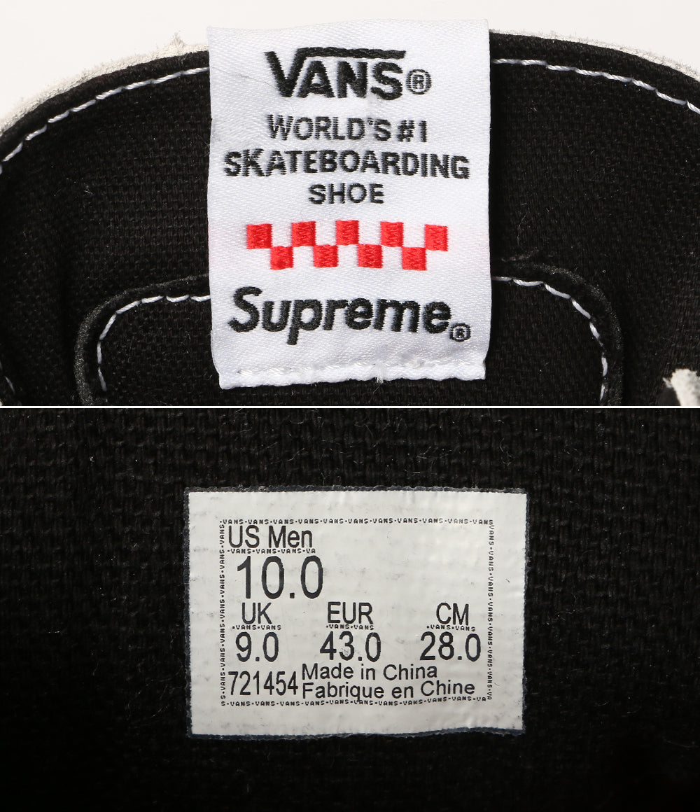 Supreme×VANS ヴァンズ スニーカー スケートグロッソ ミッド メンズ