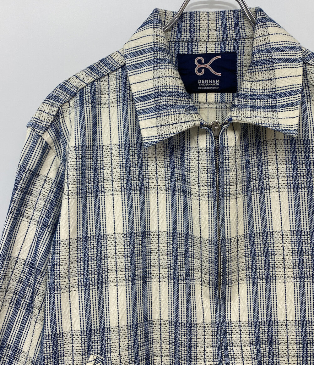 美品 DENHAM ジャケット チェック SASHIKO CHECK JACKET メンズ SIZE S-M デンハム